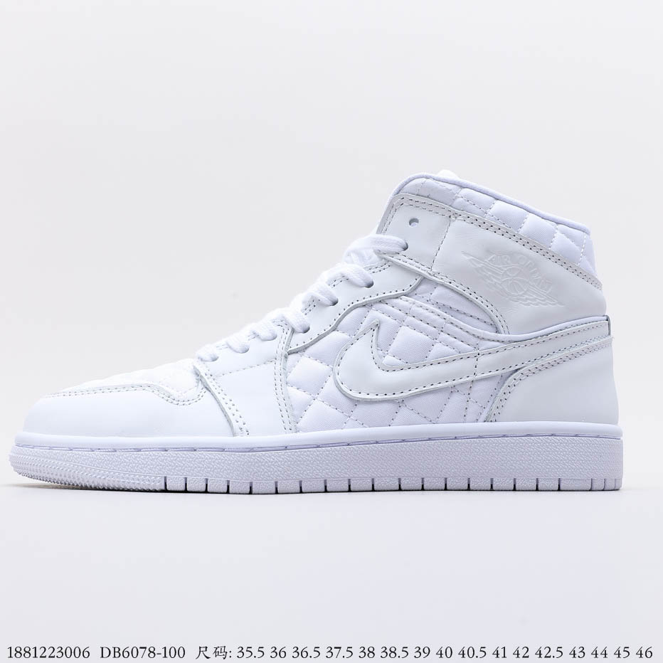 Air Jordan 1 Mid White Quilted DB6078-100