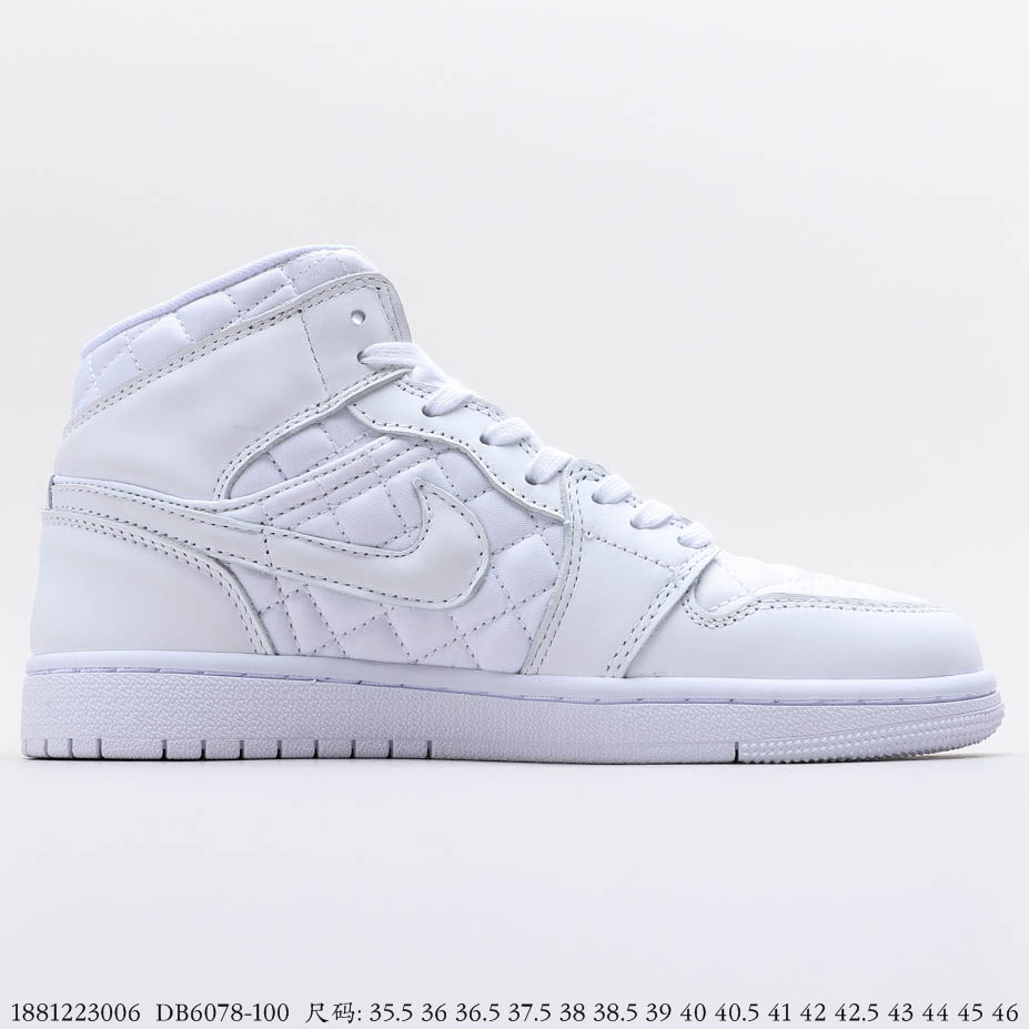 Air Jordan 1 Mid White Quilted DB6078-100