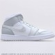 Air Jordan 1 Mid 'Swoosh Logo Grey Camo DC9035 10036