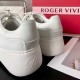 Roger Vivier Skate Strass leather sneakers Crystal Buckle White