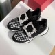 Roger Vivier Run Strass Crystal Buckle  Run Sneakers in Technical Fabrics