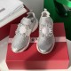 Roger Vivier Run Strass Crystal Buckle Run Sneakers in Technical Fabrics  Silver