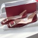 Roger Vivier Trompette D'Orsay leather ballet flats red