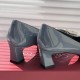 Roger Vivier Trompette 45mm patent leather pumps slate blue