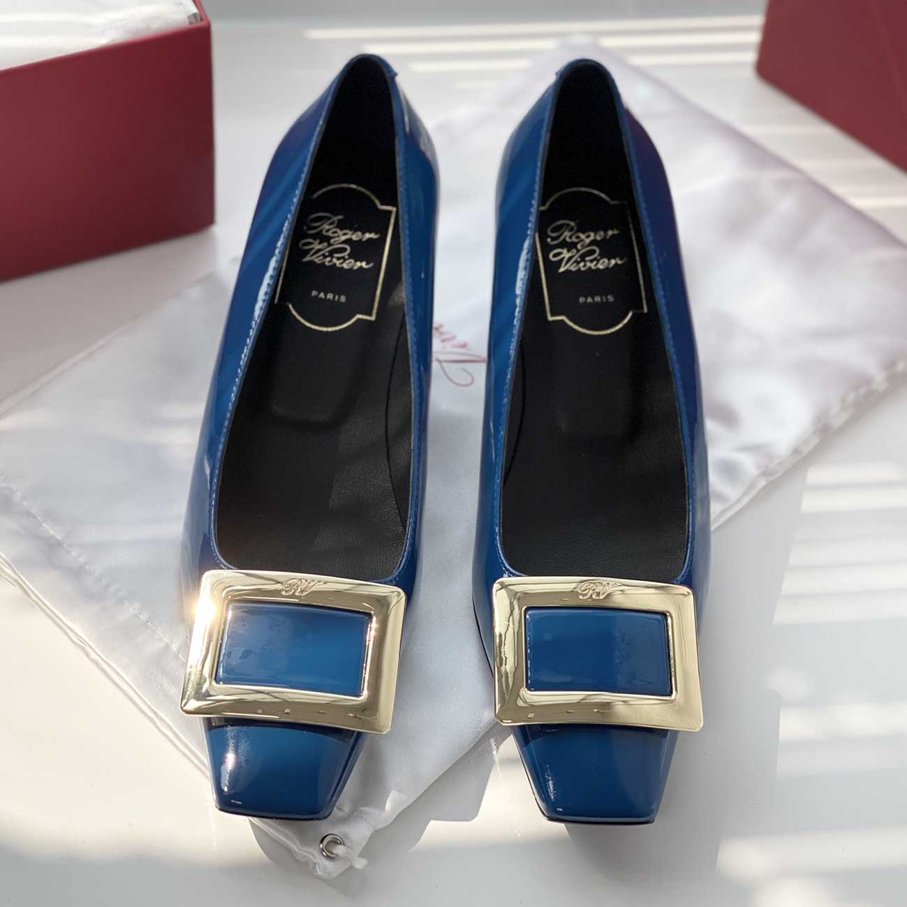 Roger Vivier Trompette 45mm patent leather pumps