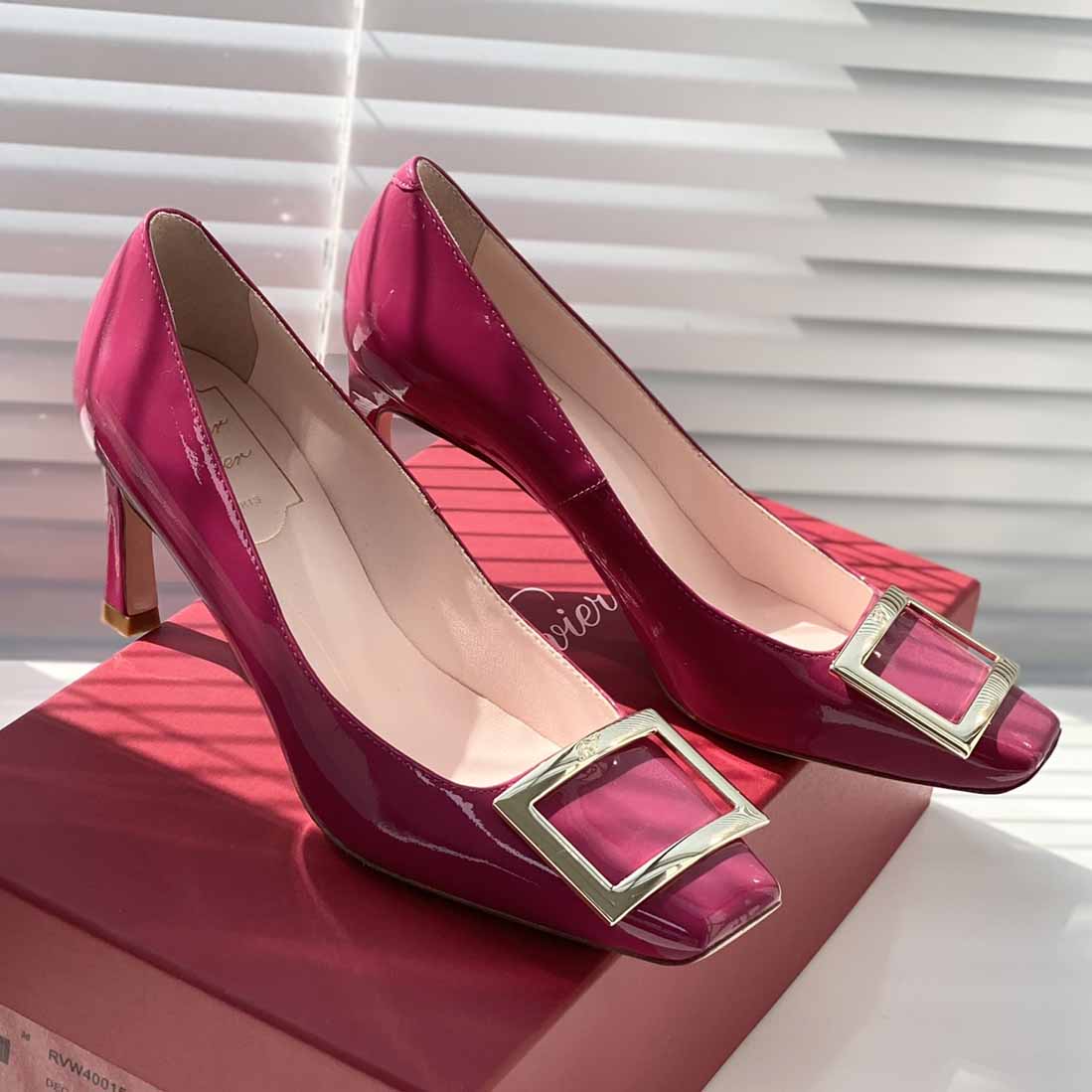 Roger Vivier Trompette 70mm patent leather pumps