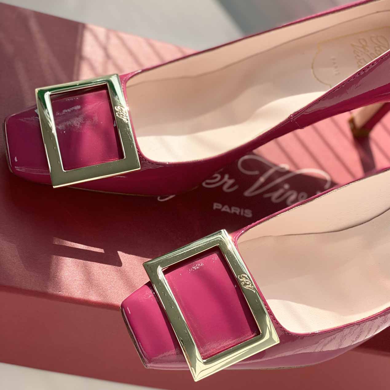 Roger Vivier Trompette 70mm patent leather pumps