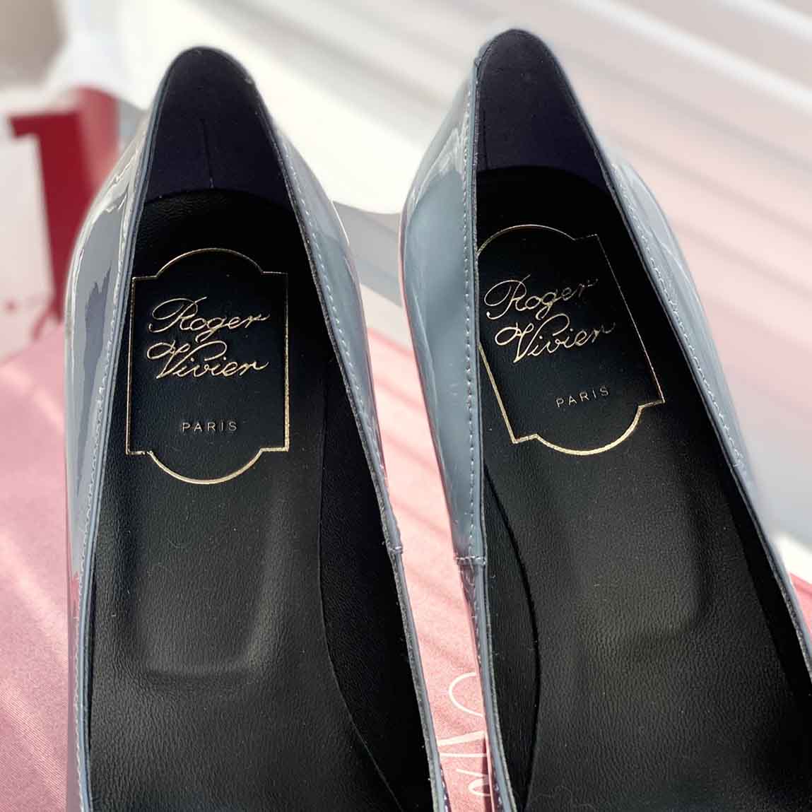 Roger Vivier Trompette 70mm patent leather pumps