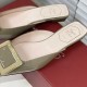 Roger Vivier Belle Vivier Metal Buckle 25 mm Mules in Patent Leather