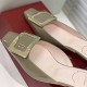 Roger Vivier Belle Vivier Metal Buckle 45 mm Mules in Patent Leather