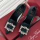 Roger Vivier Crystal Buckle 100mm Pumps