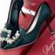 Roger Vivier Crystal Buckle 100mm Pumps