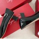 Roger Vivier Trompette 45mm patent leather pumps Black