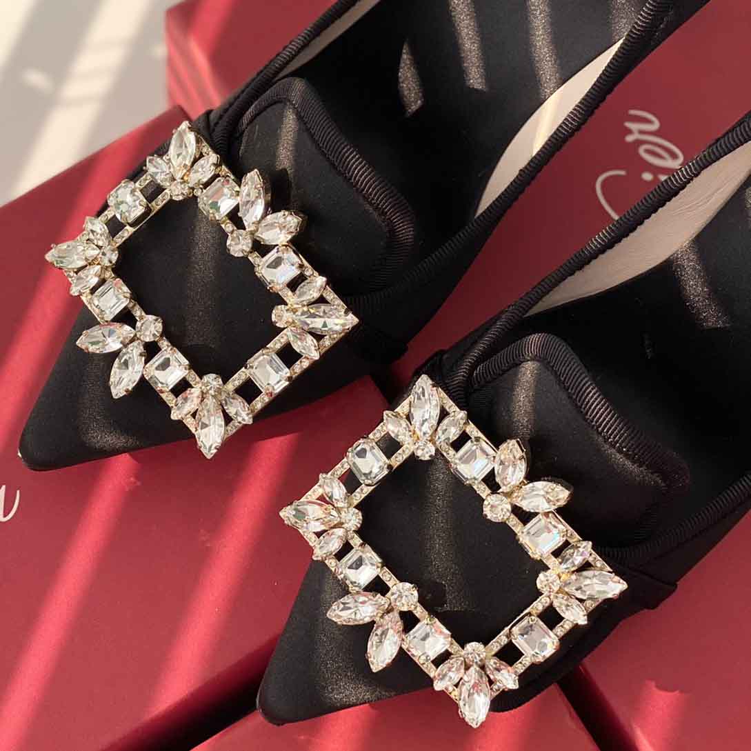 Roger Vivier Crystal Buckle 100mm Pumps