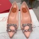 Roger Vivier Flower crystal-embellished satin flats