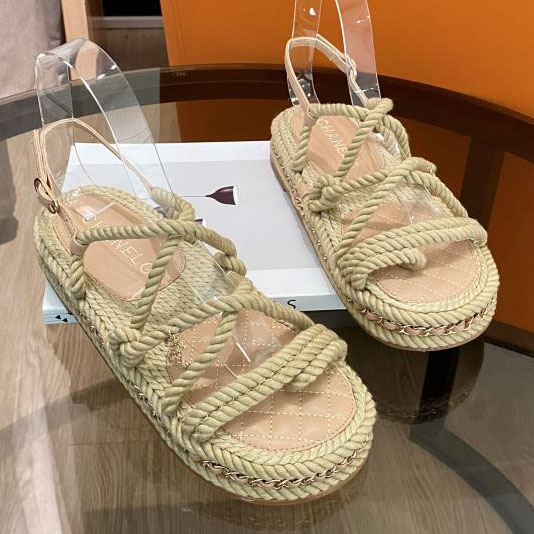 Chanel Cord Sandals