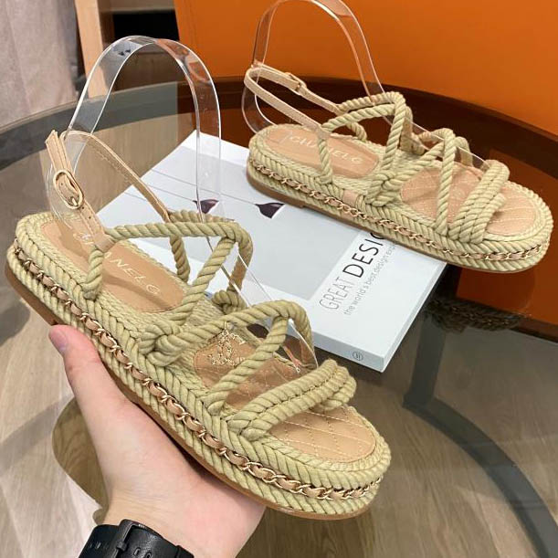 Chanel Cord Sandals