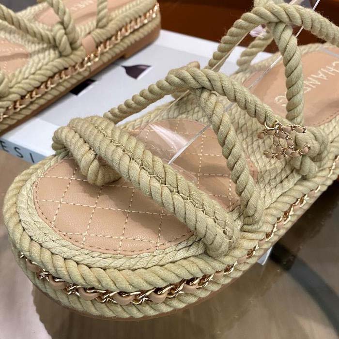 Chanel Cord Sandals