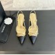 Chanel Slingback Pumps Pointed Toes #4714