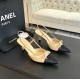 Chanel Slingback Pumps Pointed Toes #4714