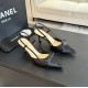 Chanel Slingback Pumps Pointed Toes #4714