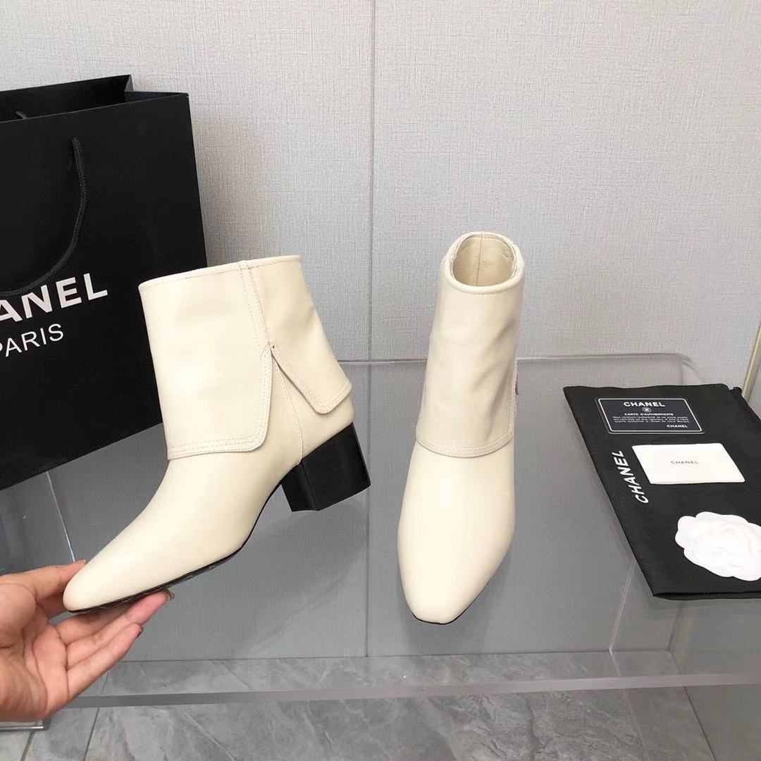 Chanel Women Boots White