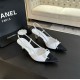 Chanel Slingback Pumps Pointed Toes #4714