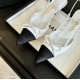 Chanel Slingback Pumps Pointed Toes #4714