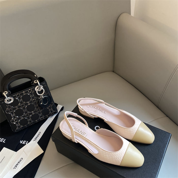 Chanel Slingback Flats G31319 Calfskin