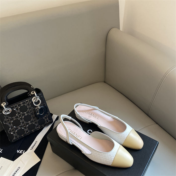 Chanel Slingback Flats G31319 Calfskin