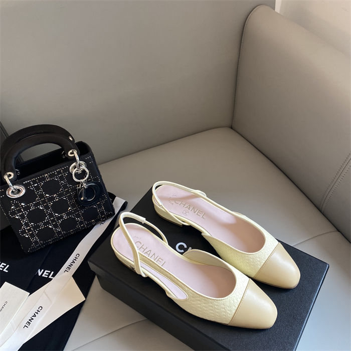 Chanel Slingback Flats G31319 Calfskin