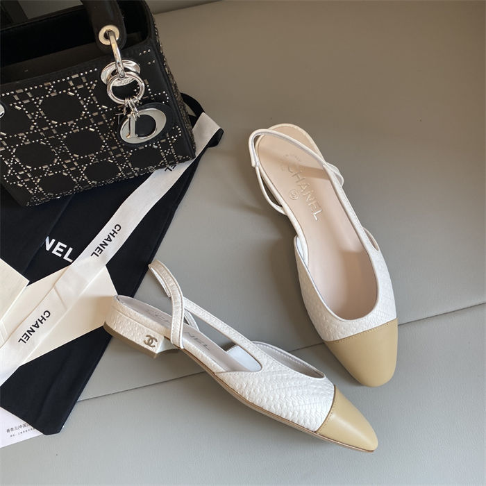 Chanel Slingback Flats G31319 Calfskin