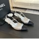 Chanel Slingback Pumps Pointed Toes #4714