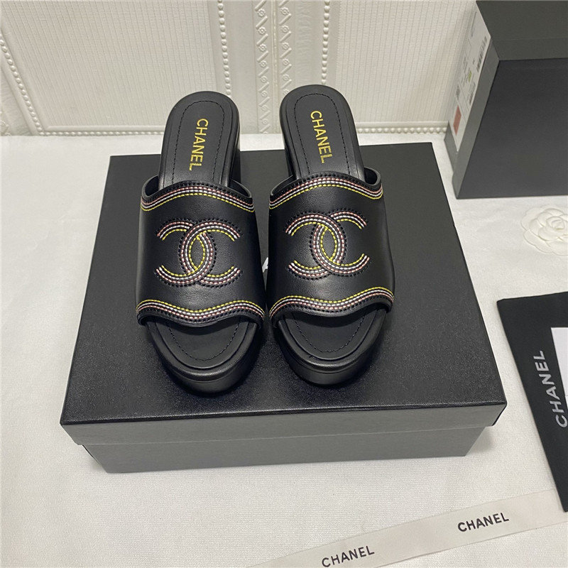 Chanel Heel Mules