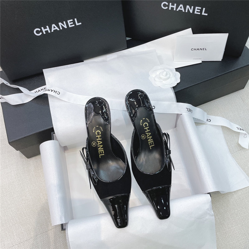 Chanel Heel Mules