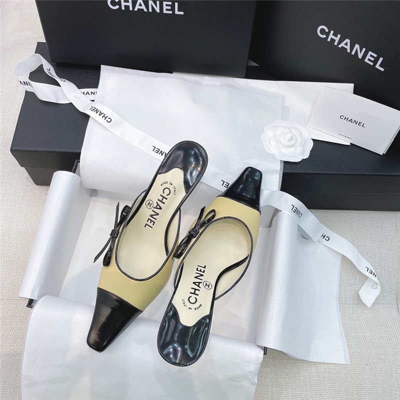 Chanel Heel Mules