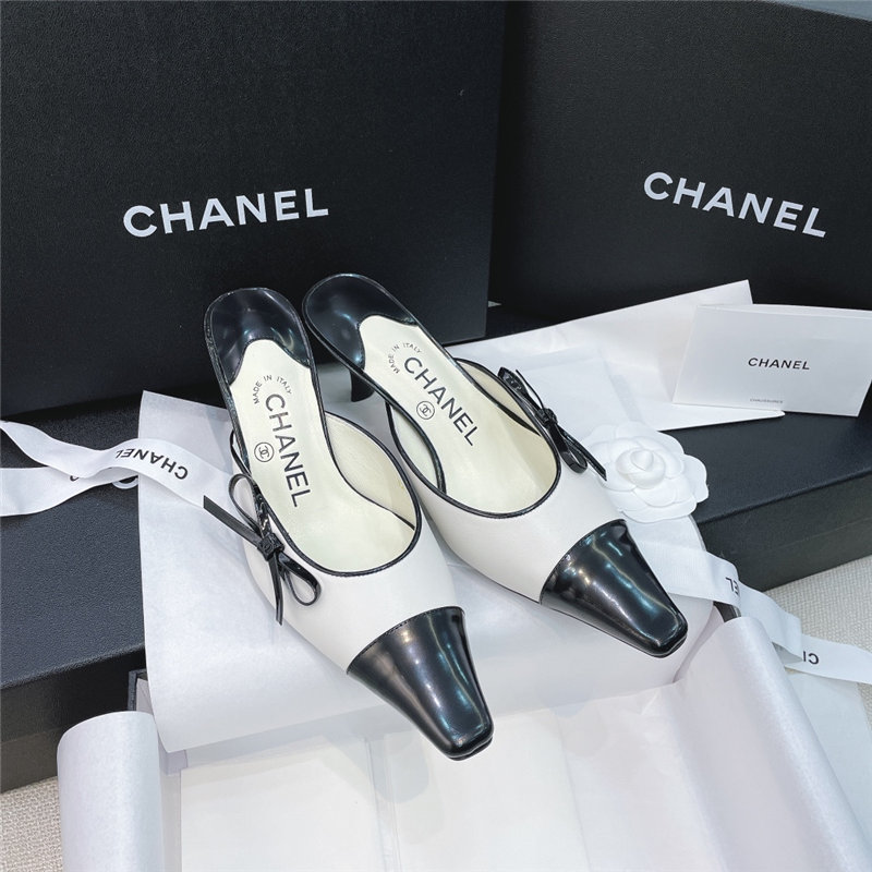 Chanel Heel Mules