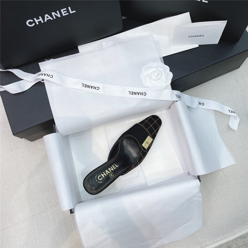 Chanel Heel Mules