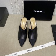 Chanel Heel Mules