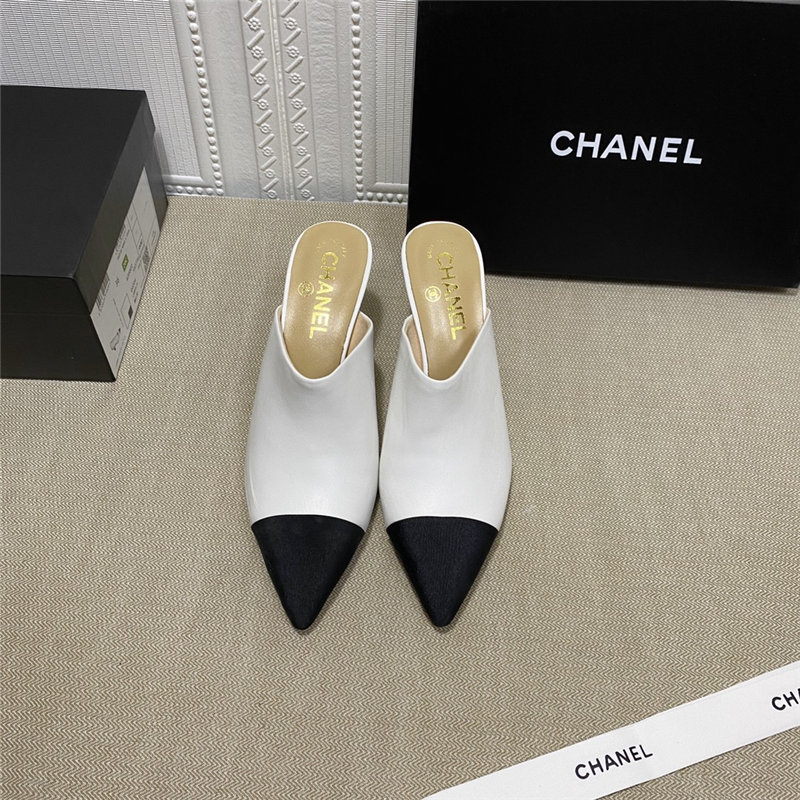 Chanel Heel Mules