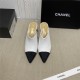 Chanel Heel Mules