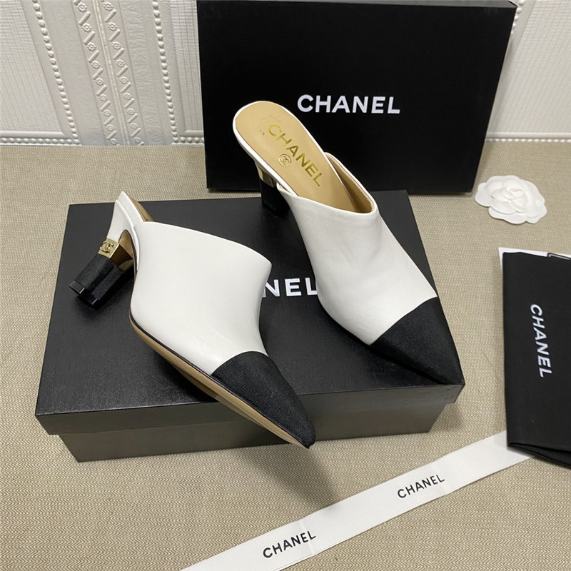 Chanel Heel Mules