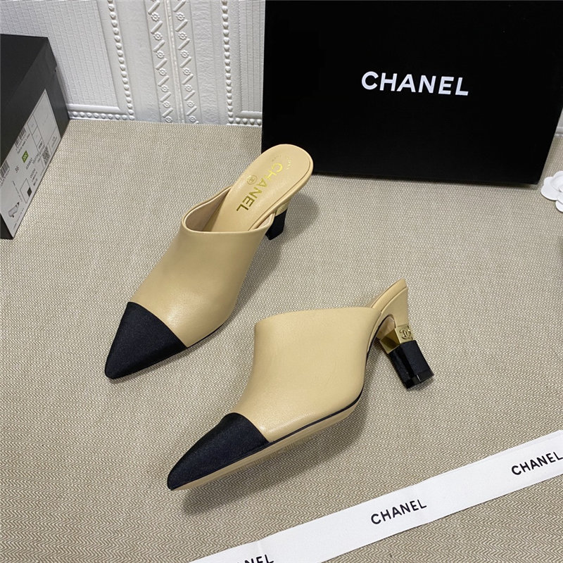 Chanel Heel Mules