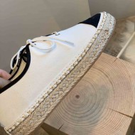 Chanel Lace Up Espadrilles Flats