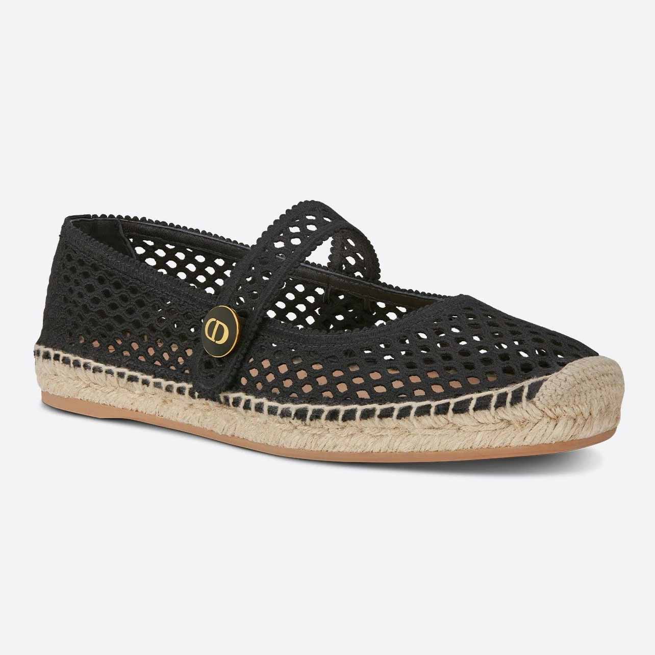 Dior Caro Espadrille Ballerina Flat