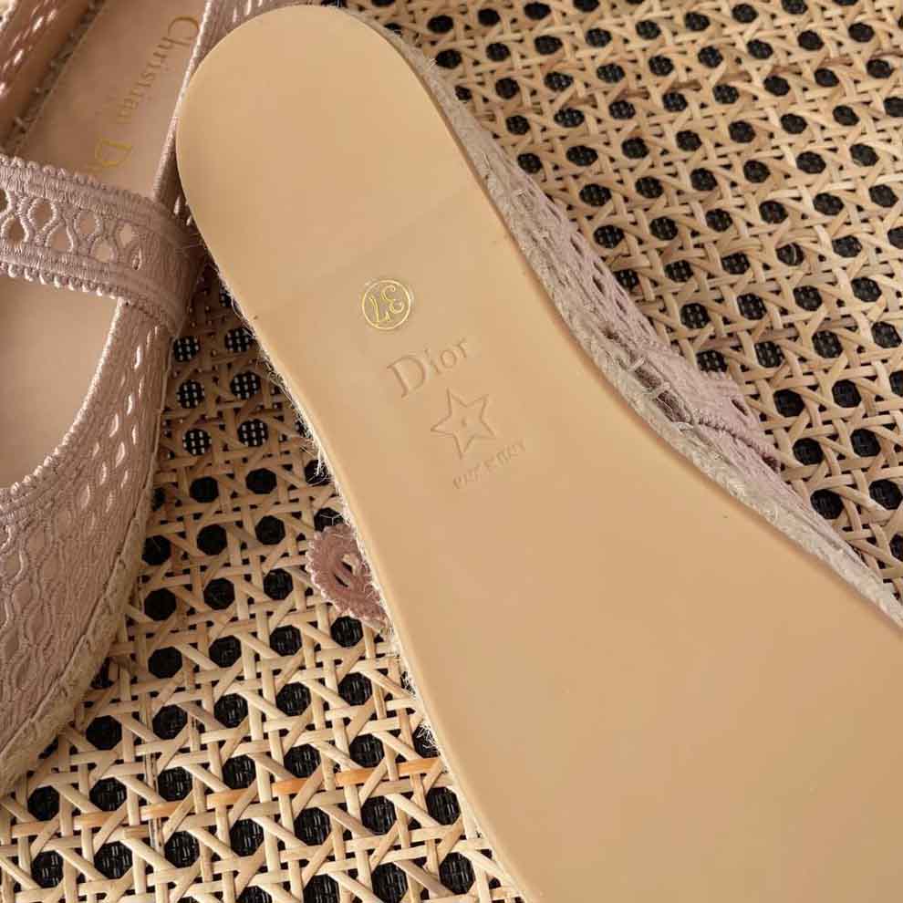 Dior Caro Espadrille Ballerina Flat