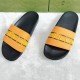 Gucci Men's Stripe Rubber Slide Sandal