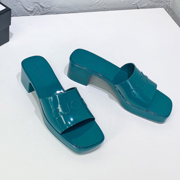 Gucci Women's Rubber Slide Sandal