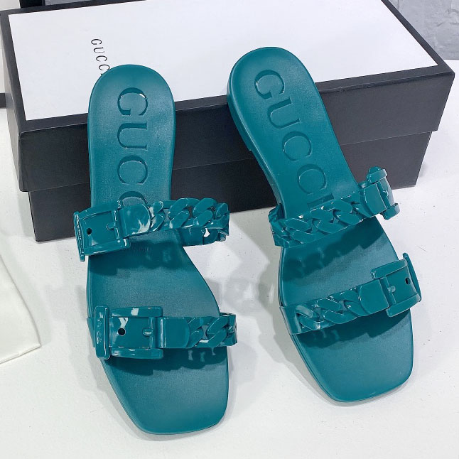 Gucci Women's Rubber Slide Sandal