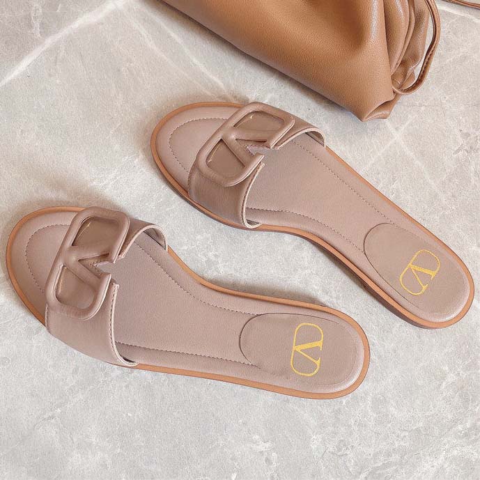 Valentino Flat Slide Sandal